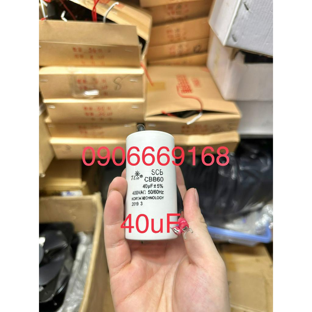 Tụ CBB60 10uF 15uF 20uF 25uF 30uF 40uF - 400VAC - Tụ Đề Khởi Động Mô Tơ