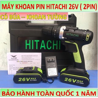 MÁY KHOAN PIN HITACHI 26V (CÓ BÚA)