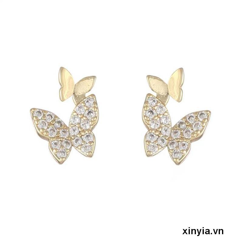 Khuyên Tai Bộ Set 5 Khuyên Tai Hình Bướm Xinh Xắn