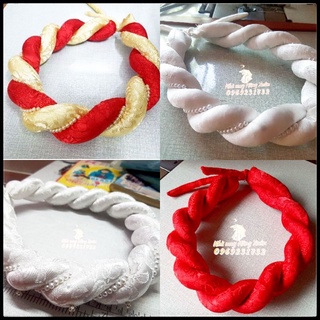 Mấn đội đầu vải gấm họa tiết ( đủ màu - nhận đặt theo yêu cầu)