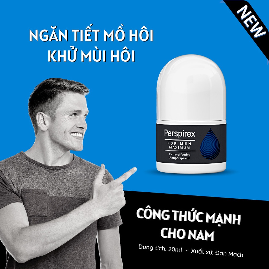 Lăn Nách Khử Mùi Perspirex For Men Maximum Dành Cho Nam 20ml