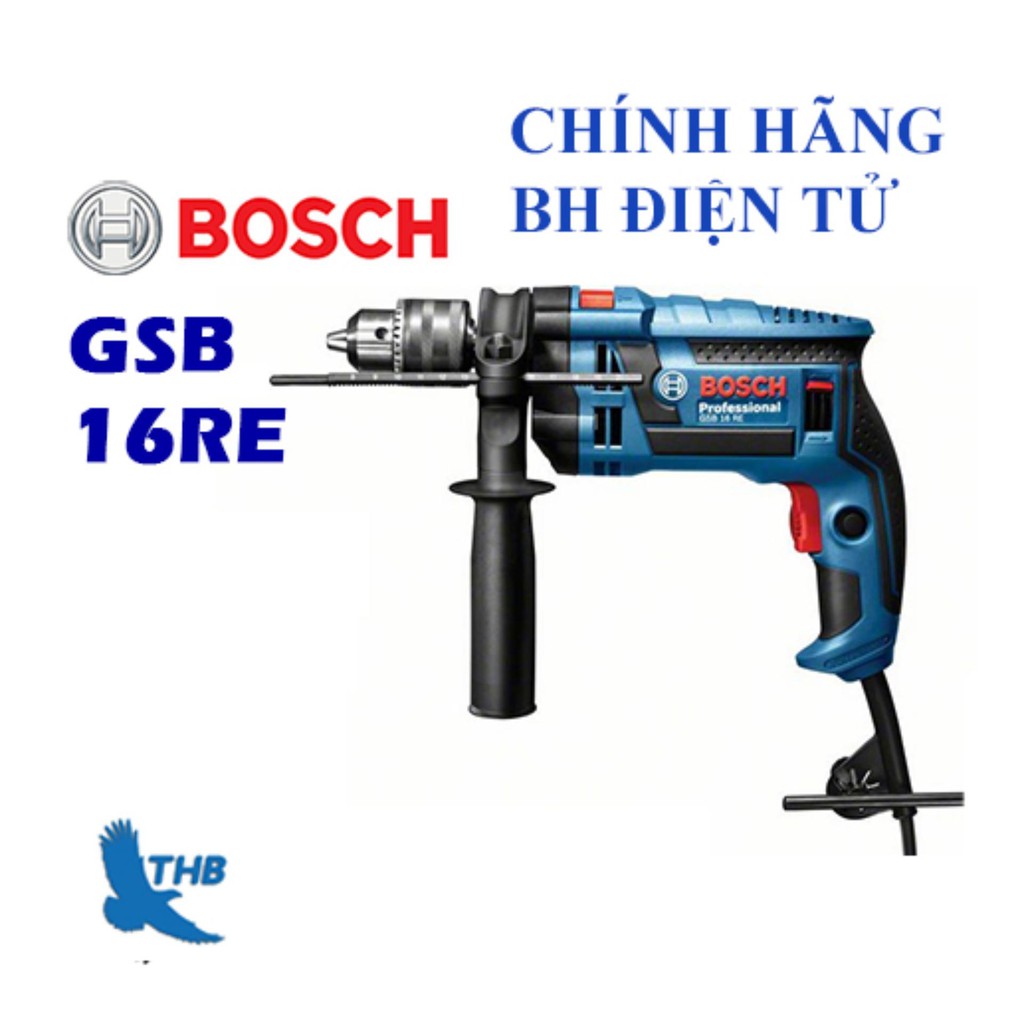 Máy khoan động lực Bosch GSB 16 RE kèm hộp nhựa