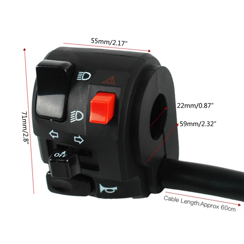 Công Tắc Khởi Động Còi Thông Dụng Cho Xe Máy / Xe Đạp 300cc