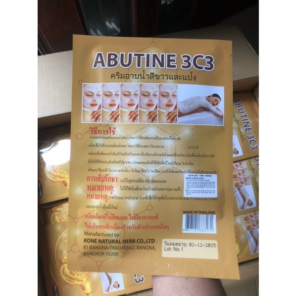 tắm trắng Abutine 3C3 siêu kích trắng