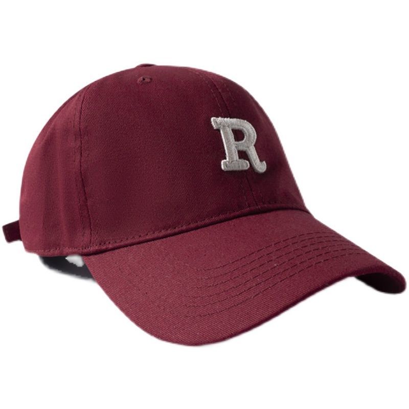 Nón Lưỡi Trai Mềm Thêu Chữ R Phong Cách hip hop Hàn Quốc Cho Nam Nữ