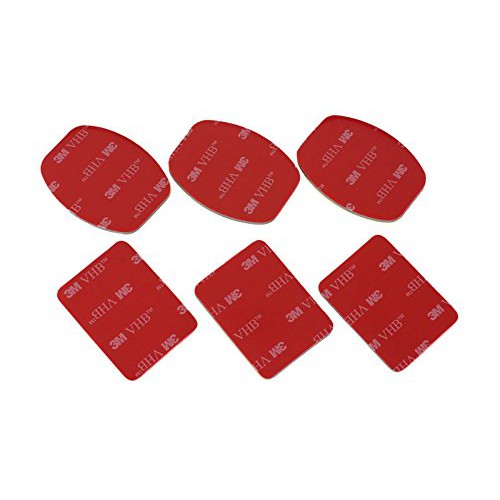 Bộ 6 Miếng keo dán chân đế máy quay GoPro Flat &amp; Curved Adhesive Mounts (cắt sẵn theo hình) ducthanhauto