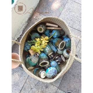 Lọ hoa mini men hoả biến siêu đẹp trang trí decor - gốm sứ bát tràng