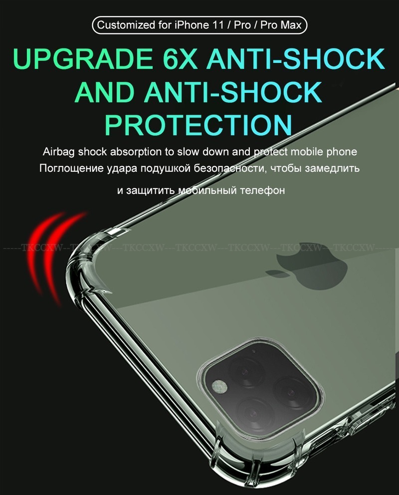 Ốp điện thoại silicon trong suốt chống rơi chất lượng cao cho Iphone 12 Mini Iphone 12 11 Pro Max Xs Max Xr X Se 2020 | BigBuy360 - bigbuy360.vn