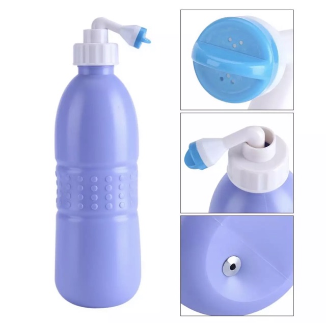 Bình Xịt Enema Chai Xịt Rửa Vệ Sinh tự động, Bơm Tay tạo áp lực Vòi Phun,Đi Kèm đầu 6 lỗ có thể điều chỉnh dài ngắn