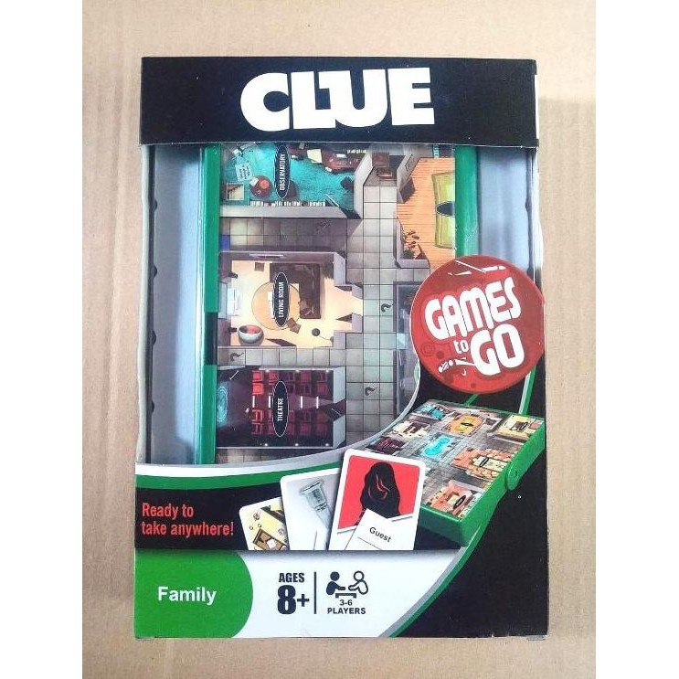 Boardgame Clue Games to Go - Phiên bản mini nhỏ gọn thích hợp mang đi du lịch