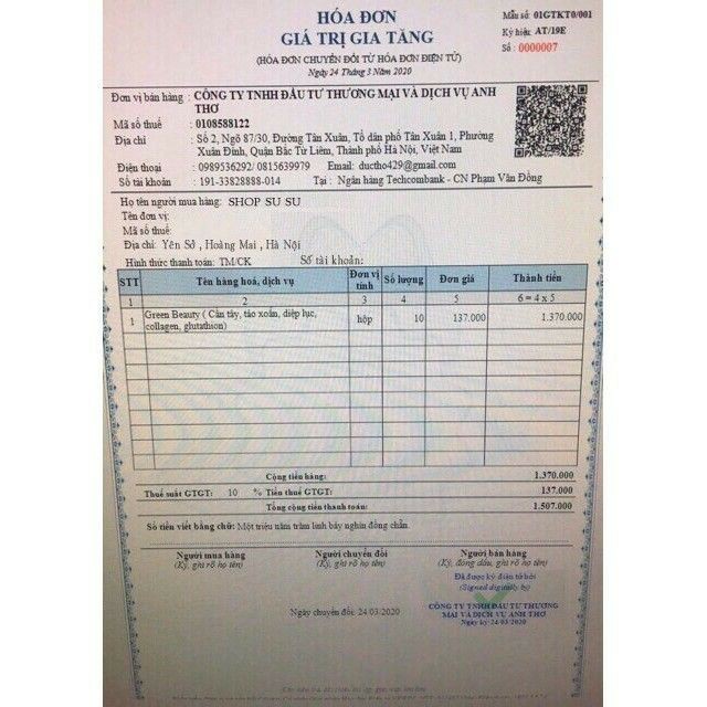 NƯỚC ÉP CẦN TÂY GREEN BEAUTY (Chính hãng 100%) | BigBuy360 - bigbuy360.vn