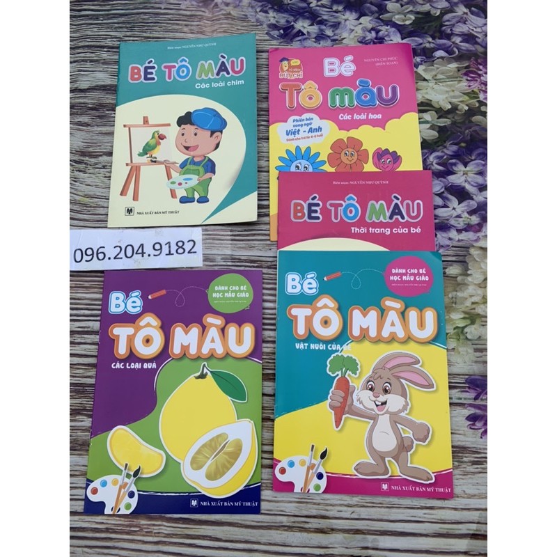 Tập tô màu nhiều chủ đề cho bé yêu Chất lượng đảm bảo Chất lượng đảm bảo