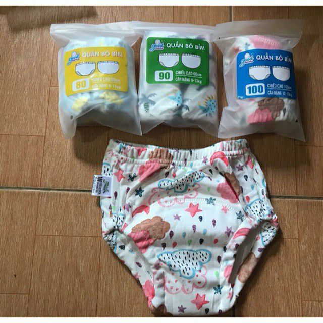 Quần bỏ bỉm 6 lớp GOOGMAMA 4-16kg size 80 90 100 110