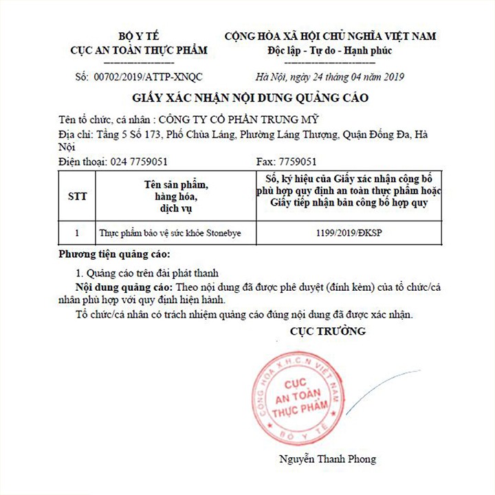 Stonebye- Hỗ trợ cho người bị sỏi tiết niệu, sỏi thận