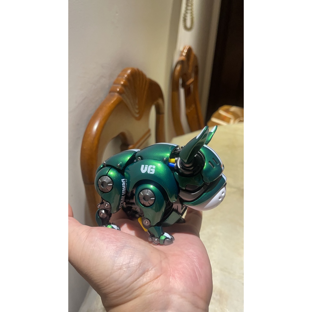 Mô hình HWJ RAMBLER Bulldog Robot Dog Cute Pet Màu Xanh