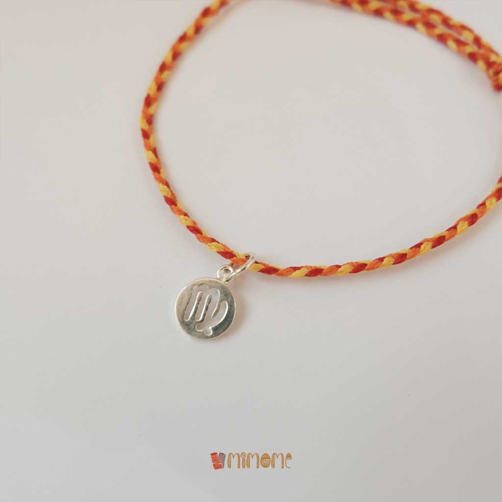 Vòng bính waterproof phối màu charm bạc s925 cung hoàng đạo (4)