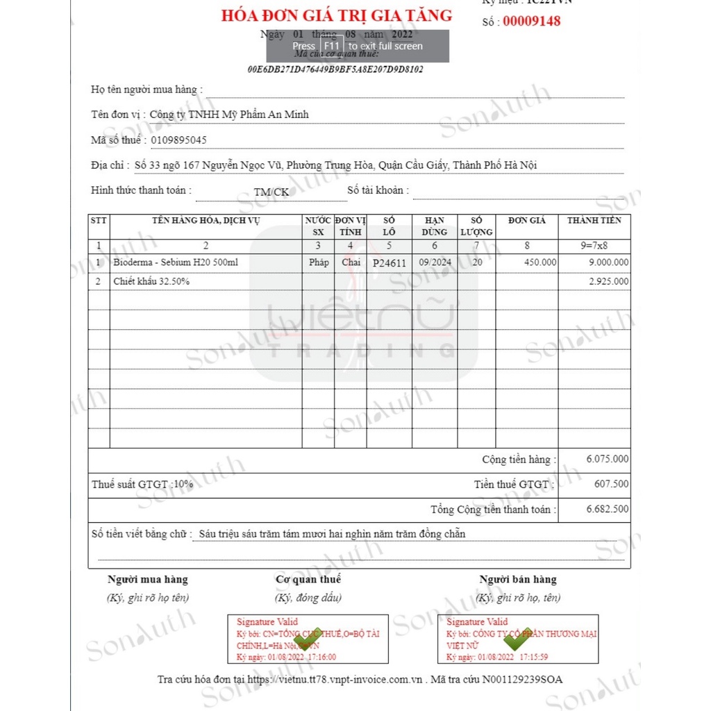 Tẩy trang Bioderma Sensibio H2O