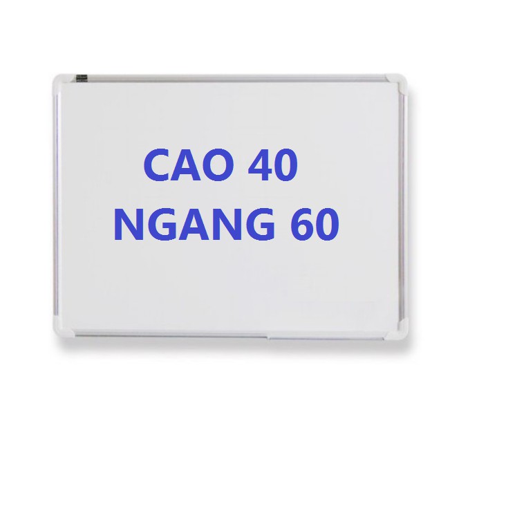 Bảng từ trắng treo tường cao cấp 40 x 60 cm