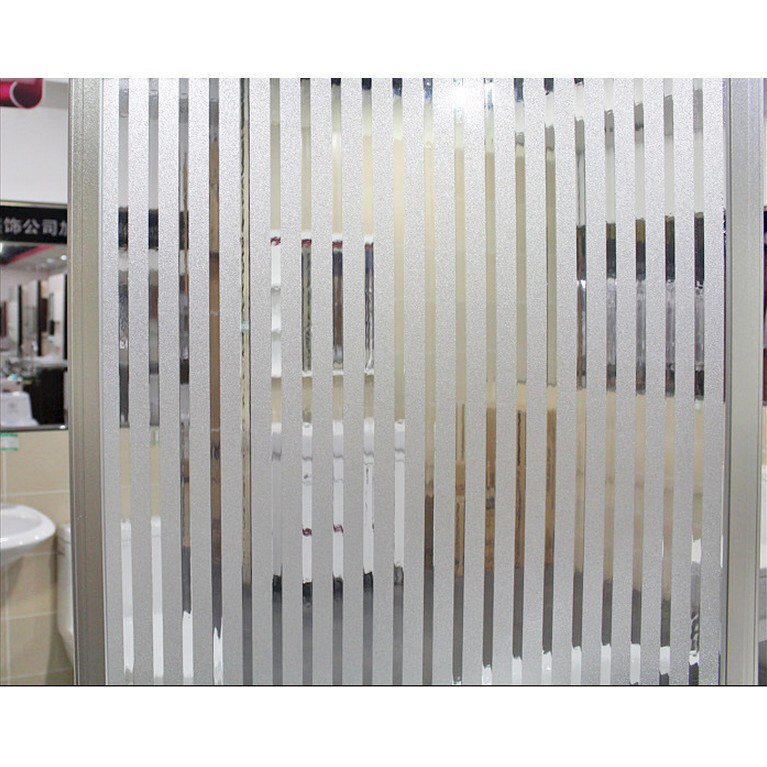 Cuộn 5M PVC giấy dán kính mờ ( KHỔ 45CM ) – TRẮNG SỌC LK048 | BigBuy360 - bigbuy360.vn
