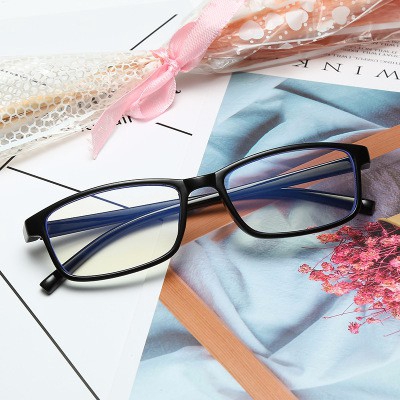 Mắt kính gọng hình chữ nhật 0-400 thời trang cho nam nữ