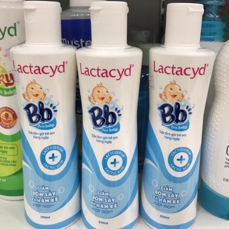 ✅ Sữa tắm Lactacyd bb 250ml trị rôm sảy cho bé