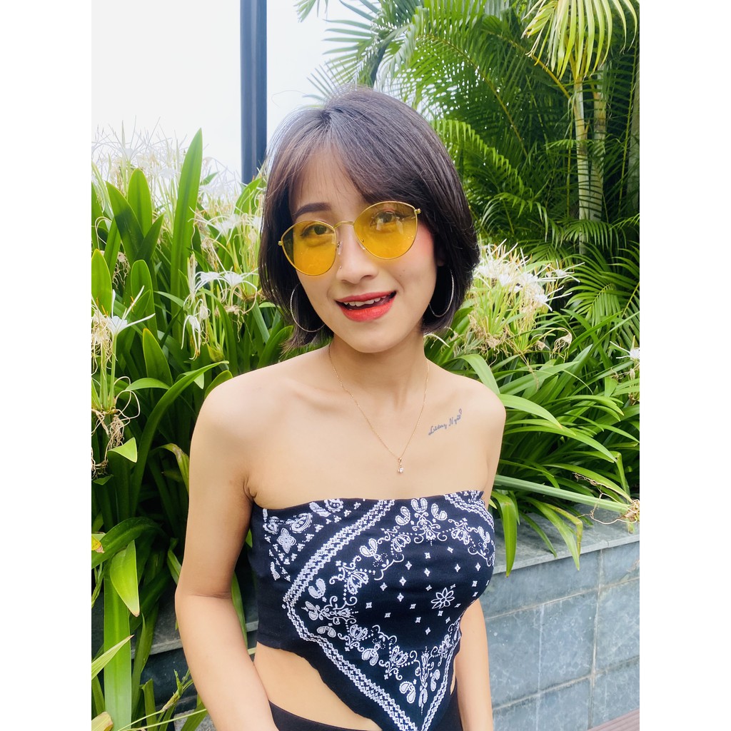 Áo Yếm⚡Áo Hai Dây⚡Croptop Vintage Nữ Thổ Cẩm Chất Áo Thun Siêu Mát, Siêu Sành Điệu, Nổi Bật Dành Cho Cô Nàng Quyến Rũ | BigBuy360 - bigbuy360.vn