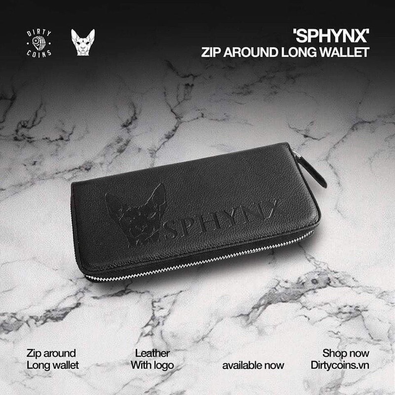 Ví Sphynx Zip Dirtycoins