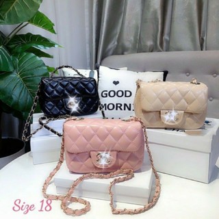 Túi đeo chéo classic size 18 thời trang