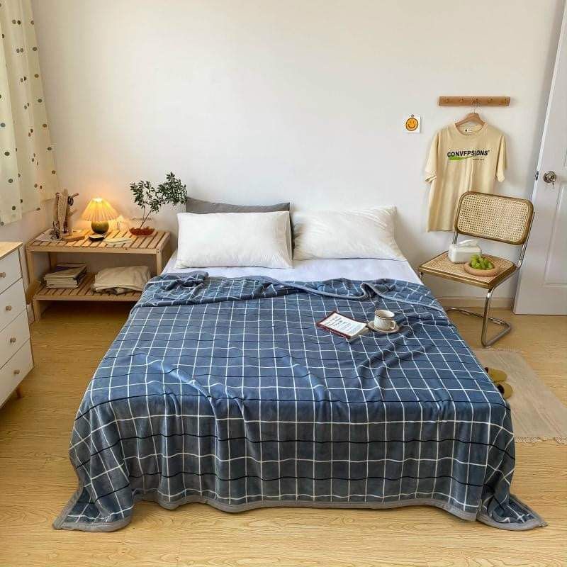 Chăn lông tuyết sữa hàn quốc 2mx2m3 bản 2022