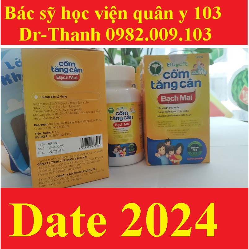 Cốm tăng cân Bạch Mai,giúp ăn ngon,tăng hấp thu ở trẻ biếng ăn,chậm lớn,tăng cân nhanh,an toàn cho trẻ gầy [cường anh]