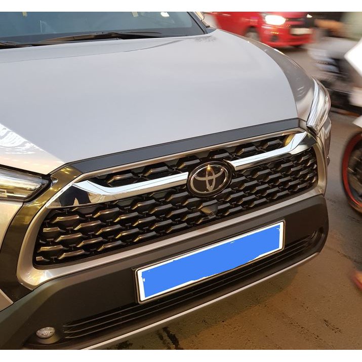 Thanh ốp mặt ca lăng xe Toyota Corolla Cross 2020, 2021, 2022, 2023 mạ crom cao cấp