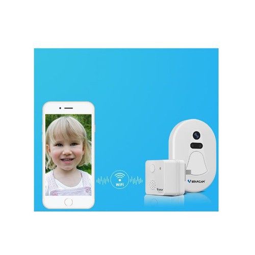 Chuông cửa không dây VSTARCAM D1 , có camera kết nối điện thoại chống trộm , chuông báo khách
