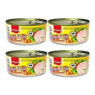 Heo 2 lát VISSAN 150g (Lon in, date mới)
