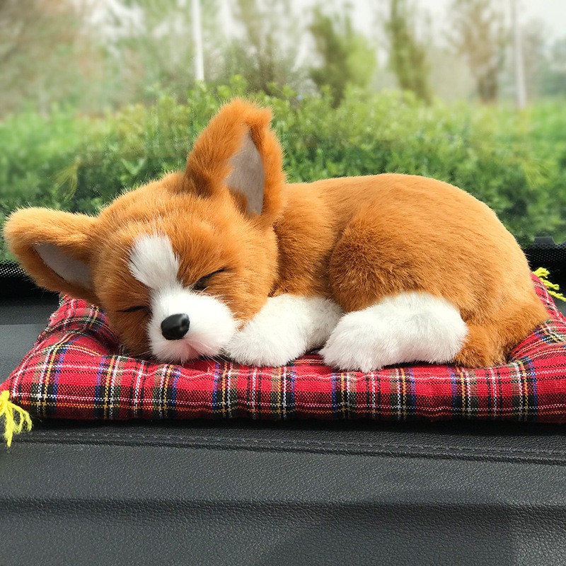 CHÓ SHIBA vàng lông mượt lõi than hoạt tính lọc không khí khử mùi-taplo xe hơi ô tô Thú bông Chó mèo than hoạt tính