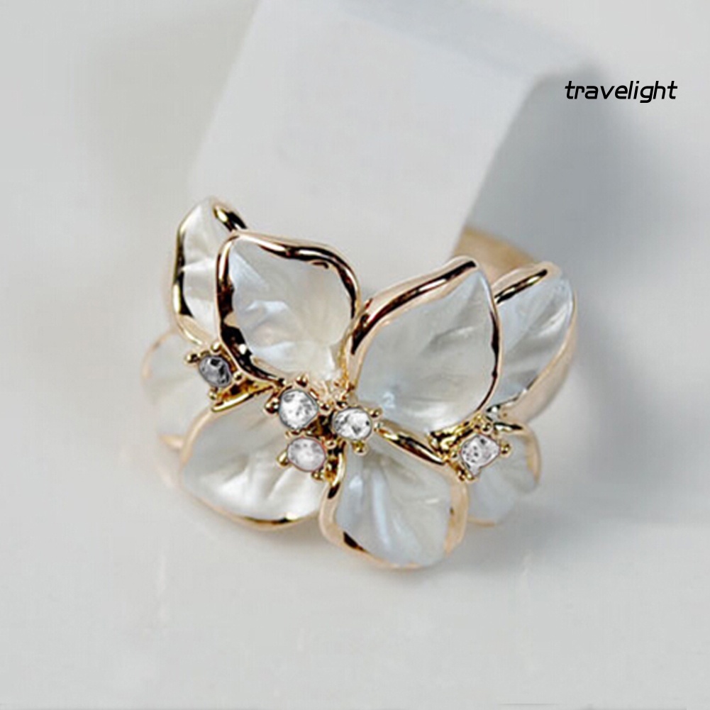 Nhẫn Hợp Kim Hình Hoa Thời Trang Sang Trọng Cho Nữ
