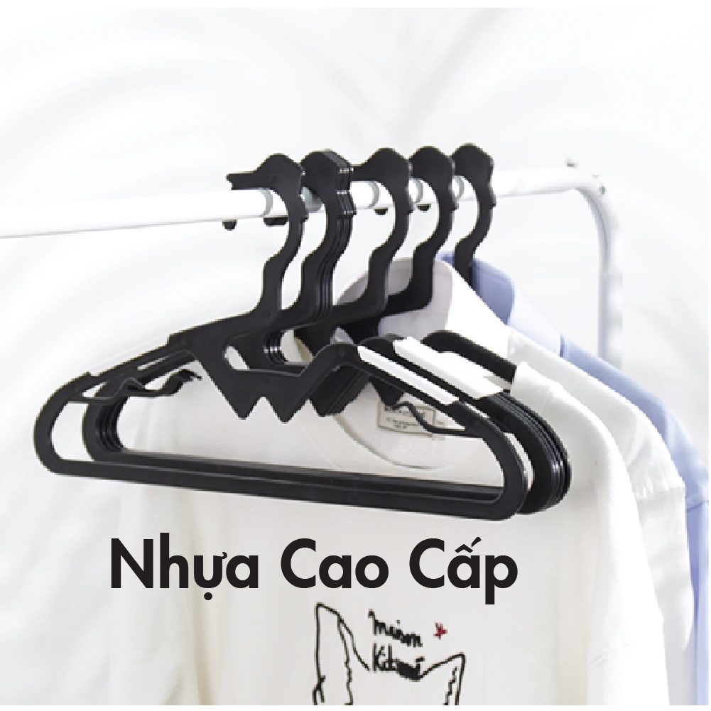 Móc Treo Quần Áo Nhựa, Móc Nhựa Treo Đồ, Phơi Đồ Chống Nhăn, Rộng Vai Phong Cách Hàn Quốc Ollyhome ST19