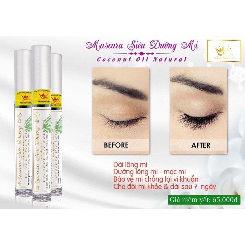 Macara siêu dưỡng mi dầu dừa pháp Cosmetic Chính Hãng
