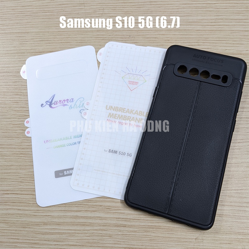 Ốp lưng giả da / PPF full màn hình S10 5G (6.7) / full mặt lưng S10 5G (6.7)