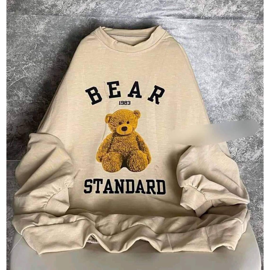 [Ảnh thật/video AS01] Áo hoodie Nữ_Áo sweater Hình Gấu FROM THỤNG ,tay bồng đủ màu | BigBuy360 - bigbuy360.vn