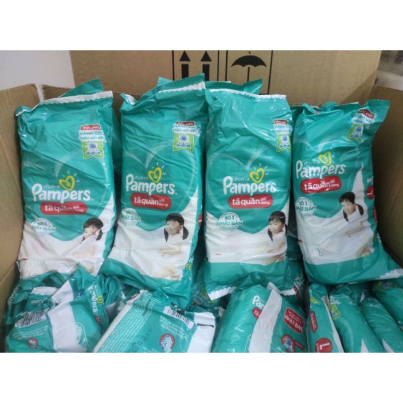 Tã bỉm quần pampers mới size S100/ M100/L100 miếng( gói dùng thử)