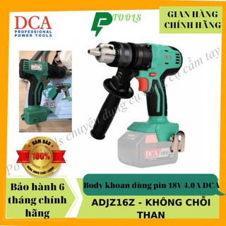 Body máy khoan  không chổi than pin 18V DCA  ADJZ16Z , máy khoan cầm tay chưa gồm pin và sạc,tốc dộ không tải 0-1200v/ph