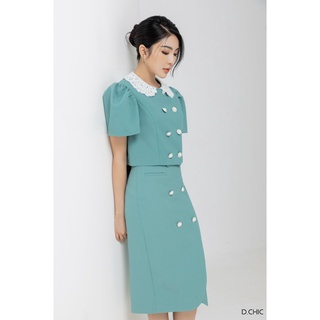 Chân váy bút chì đáp vạt D.CHIC MS: 382655
