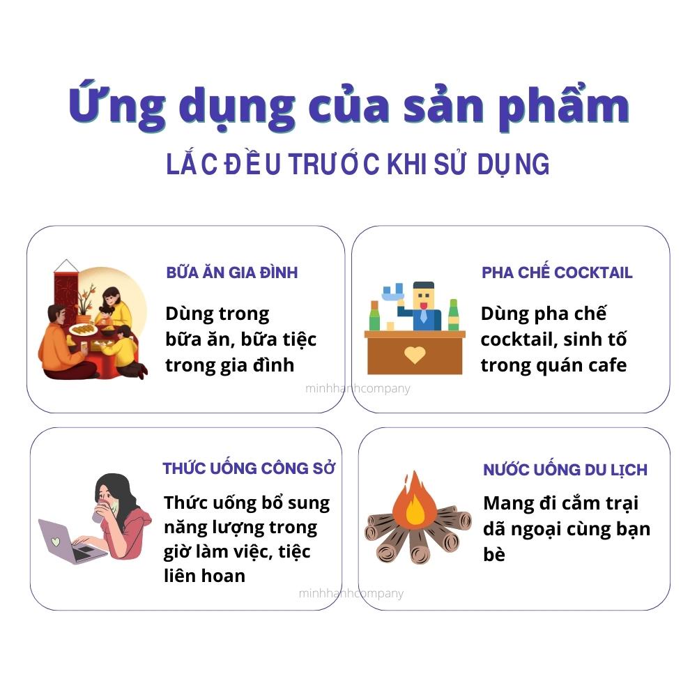 Nước Ép Trái Cây Tươi Tipco Minh Hạnh Ép Nho Trắng, Dâu Tằm, Việt Quất Nhập Khẩu Thái Lan Hương Vị Thơm Ngon Hộp 1L