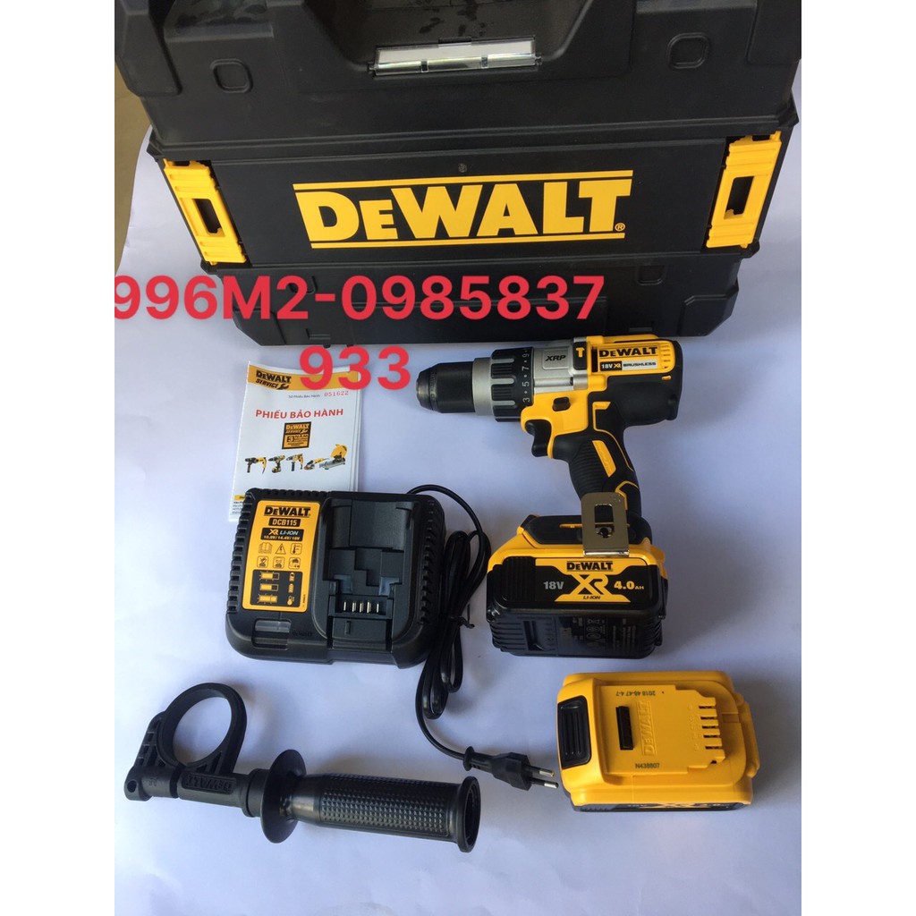 Máy khoan cực mạnh dùng pin DCD996M2 chính hãng Dewalt chất lượng hàng đầu