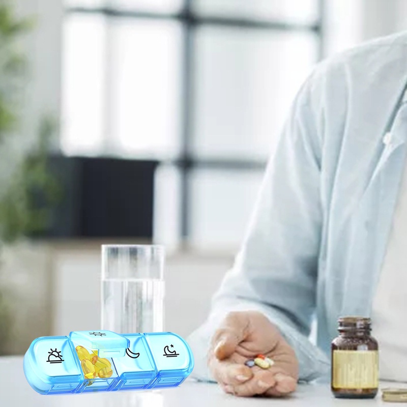 Hộp Nhựa Đựng Thuốc Màu Cầu Vồng Tiện Lợi