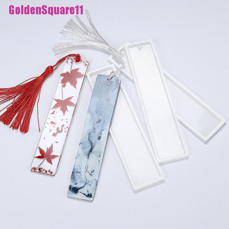 Khuôn Silicone Hình Chữ Nhật Làm Thẻ Đánh Dấu Trang Sức DIY
