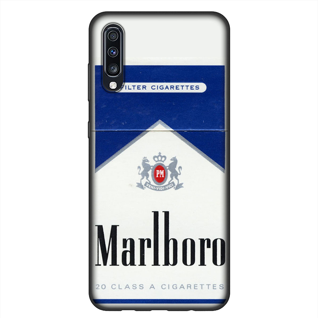 Ốp điện thoại silicon in hình logo marlboro cho Samsung Galaxy A9 A8 A7 A6 Plus J8 2018 + A21S A70 M20 A6+ A8+ 6Plus