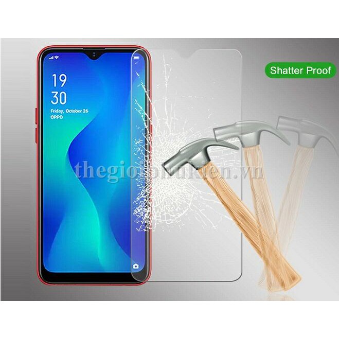 Tấm dán kính cường lực Realme C2 hiệu Glass chống vỡ, chống xước màn hình( giá sỉ )