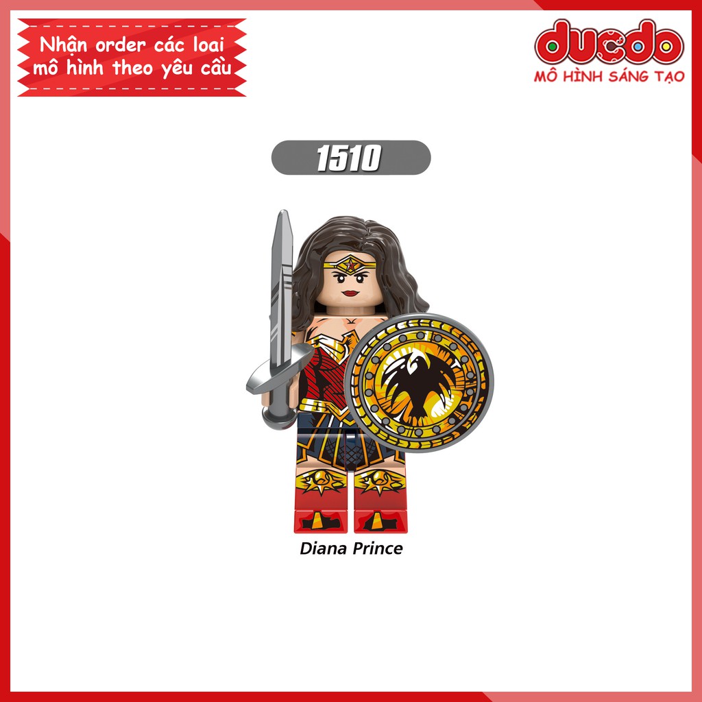 Minifigures Nữ thần chiến binh trong Wonder Woman 1984 - Đồ chơi Lắp ghép Xếp hình Mô hình Mini XINH X0288