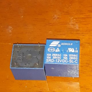 Rơle 12v 10A Loại 5 Chân - 2 Cái